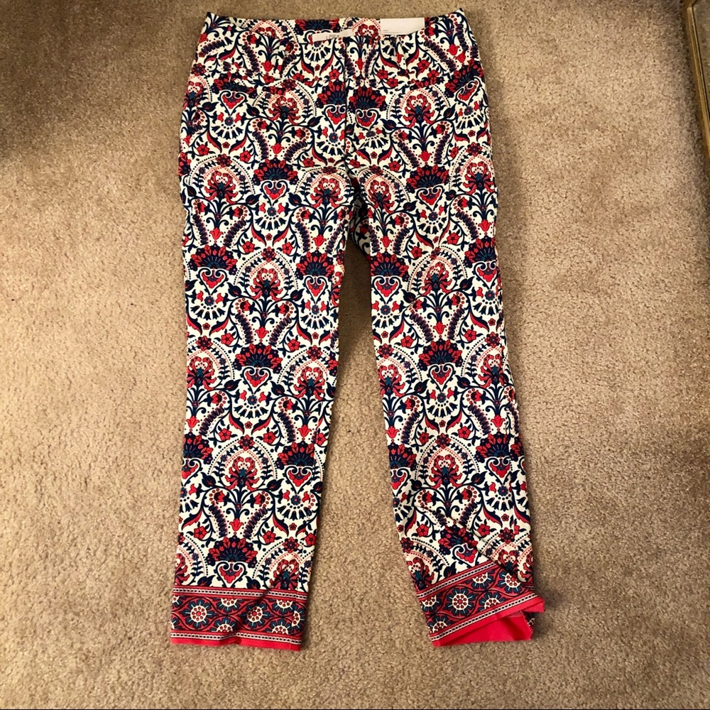 Loft Printed Crop Riviera Pant